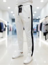 FRD PRRY JOGGER PANTS WITH  SIDE STRIPE COTTON TRACK PANTS